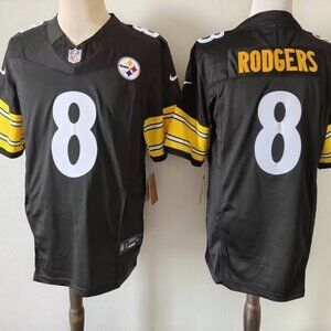 Aaron Rodgers Steelers Black Jersey